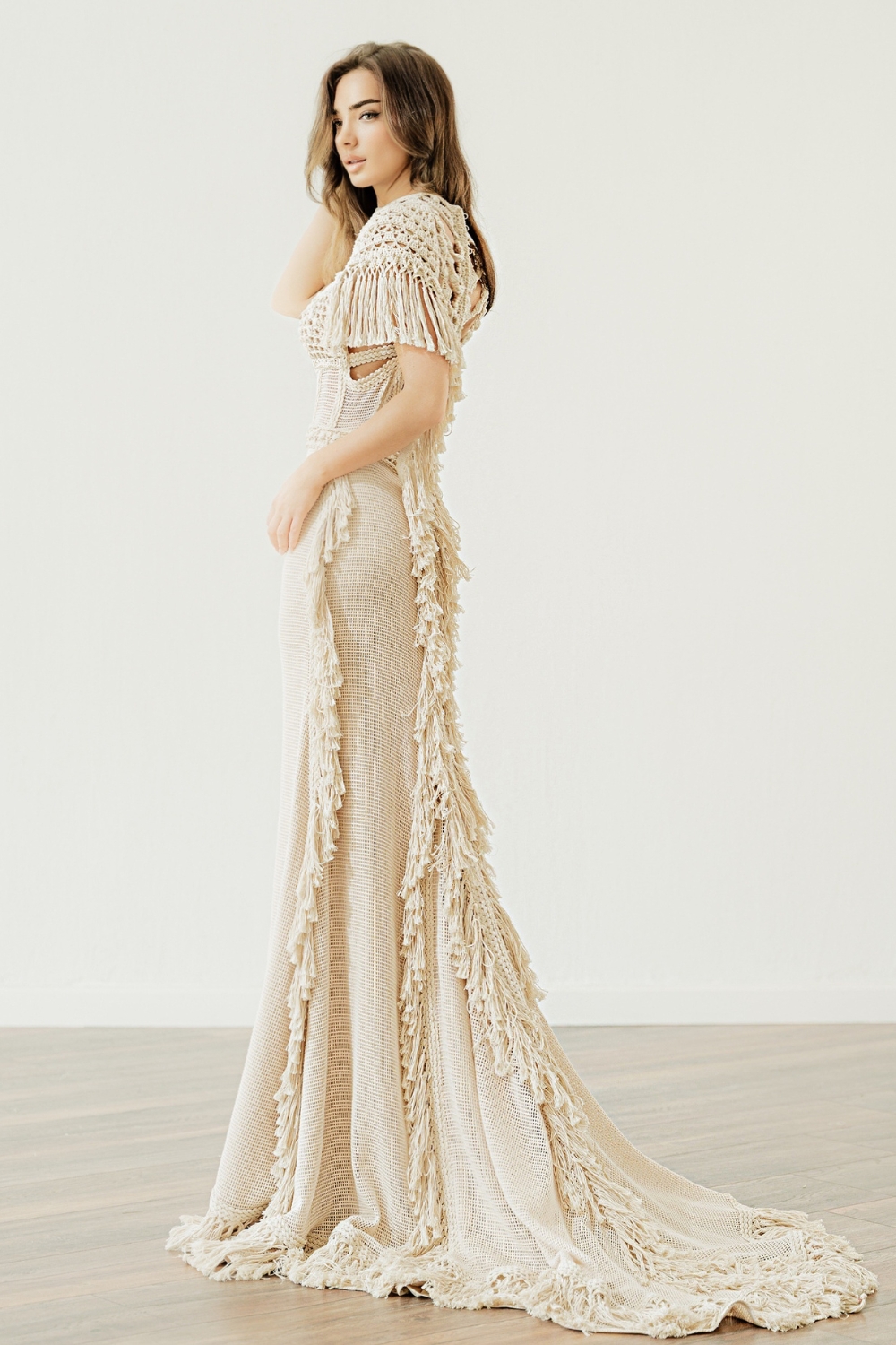 'Cressida' by Atelier Zolotas, one of the best crochet lace wedding dresses by Atelier Zolotas