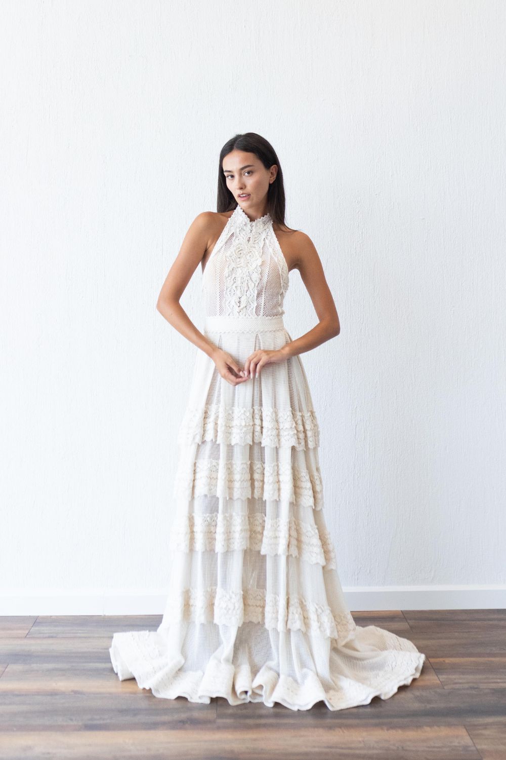 Delphis wedding dress sample by Atelier Zolotas