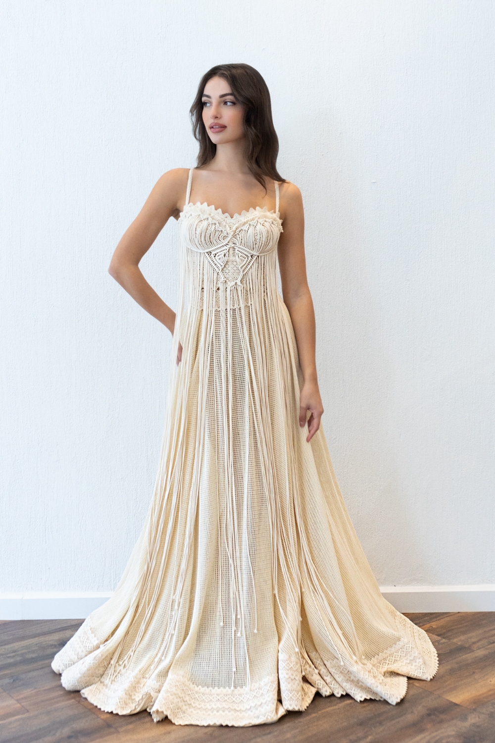 Two-Piece Macrame Wedding Dress by Atelier Zolotas