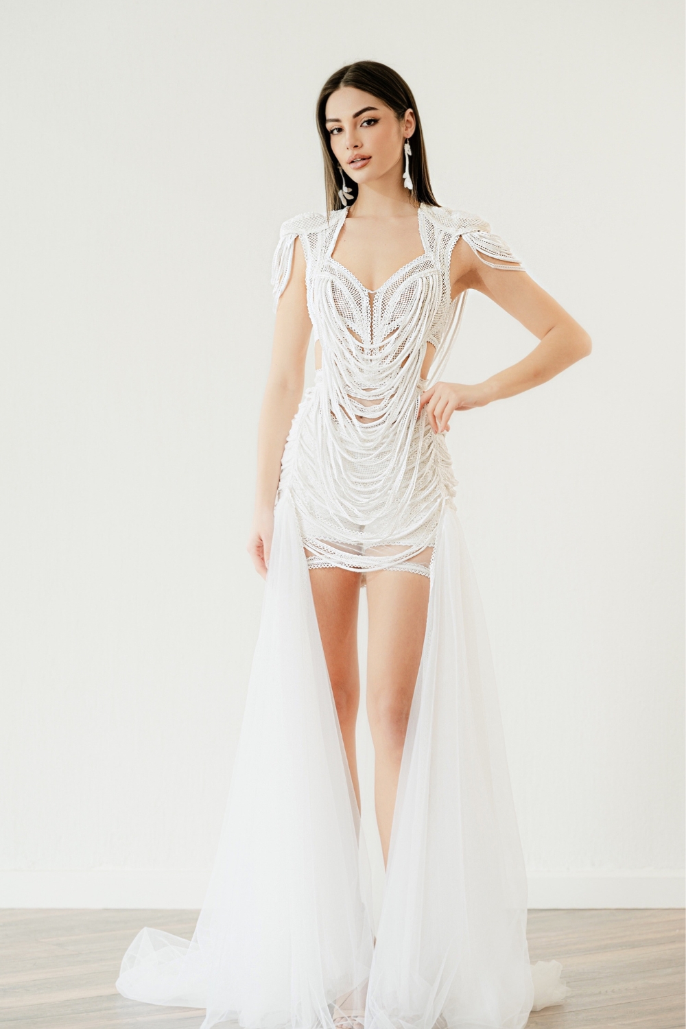Presenting 'Quinn', one of ther boho vintage wedding dresses by Atelier Zolotas